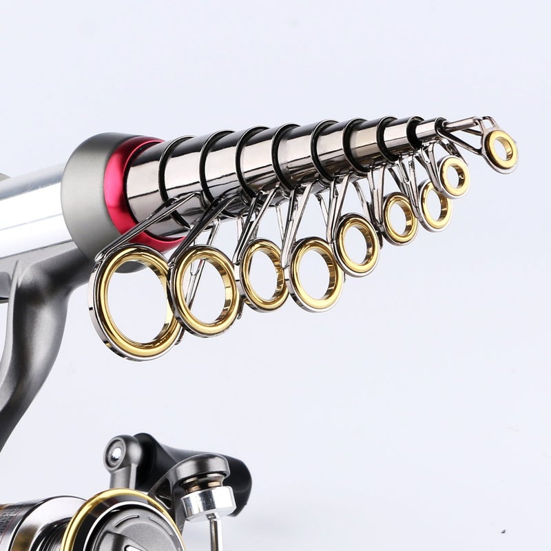 mouhike Fishing Rod Reel Combo Full Kit Telescopic Fishing Pole Set Spinning Reel Line Lures Hooks and Fishing Carrier Bag Saltwater Freshwater Fishing Gear for Kids Adults Professional (2.4M/7.87FT) - Image 3